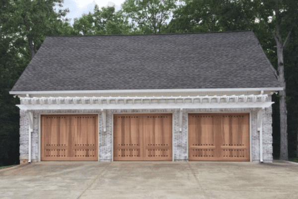 custome wood garage door cedar