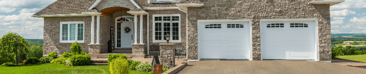 double garage door on home front sm